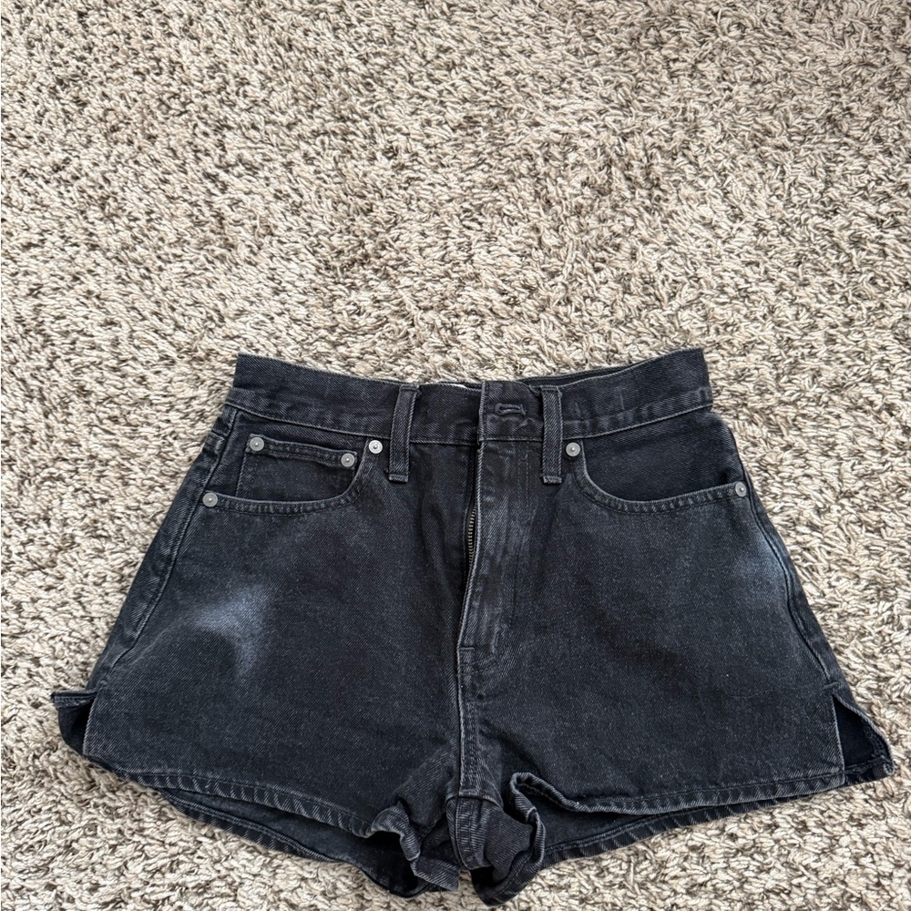 Madewell Black Jean Shorts